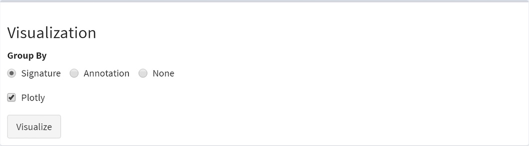 screenshot of visualization box settings